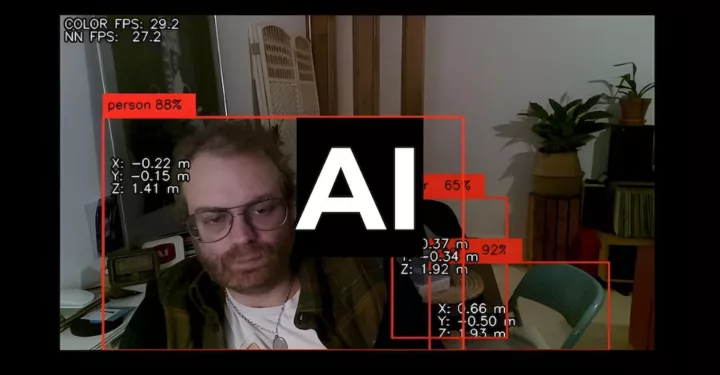 An image of Jay Springett being classified as Human by OpenCV at 88% certainty. The over image for AI blog posts category.